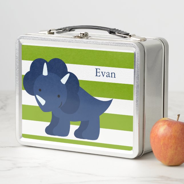 Lunch Box Boîte à lunch Cute Blue Dinosaur (En situation)