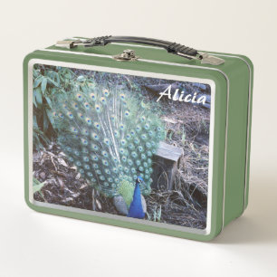 Lunch Box Boîte à lunch en métal à Bunting Peacock et Indigo