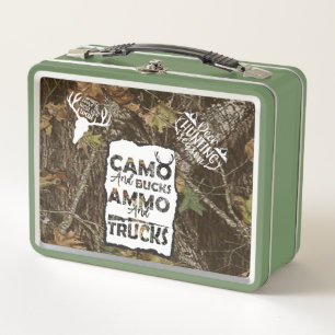 Lunch Box Boîte à lunch en métal Camo et Ammo