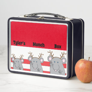 Lunch Box Boîte à lunch en métal ChristMouse