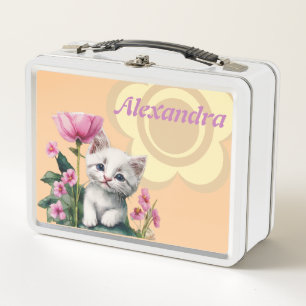 Lunch Box Boîte à lunch en métal Cute Kitten