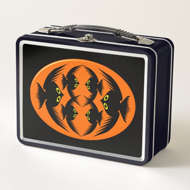 Lunch Box Boîte à lunch en métal Halloween Crows (Devant)