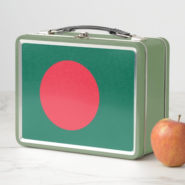 Lunch Box Boîte à lunch en métal inoxydable avec drapeau du  (En situation)
