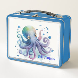 Lunch Box Boîte à lunch en métal octopus