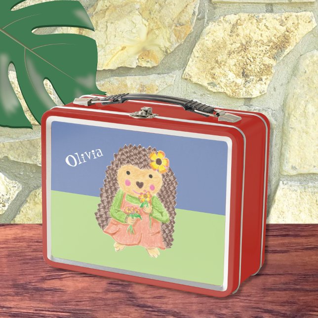 Lunch Box Boîte à lunch en métal personnalisée pour fille hé (Créateur téléchargé)