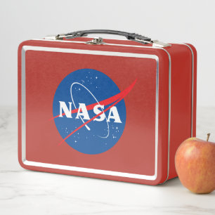 Lunch Box Boîte à lunch métallique Iconique de la NASA (roug