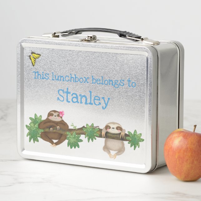 Lunch Box Boîte à lunch personnalisée Stanley Sloth (bleu) (En situation)
