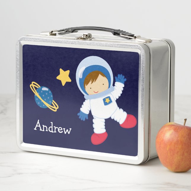 Lunch Box Boîte à lunch petit garçon astronaute (En situation)