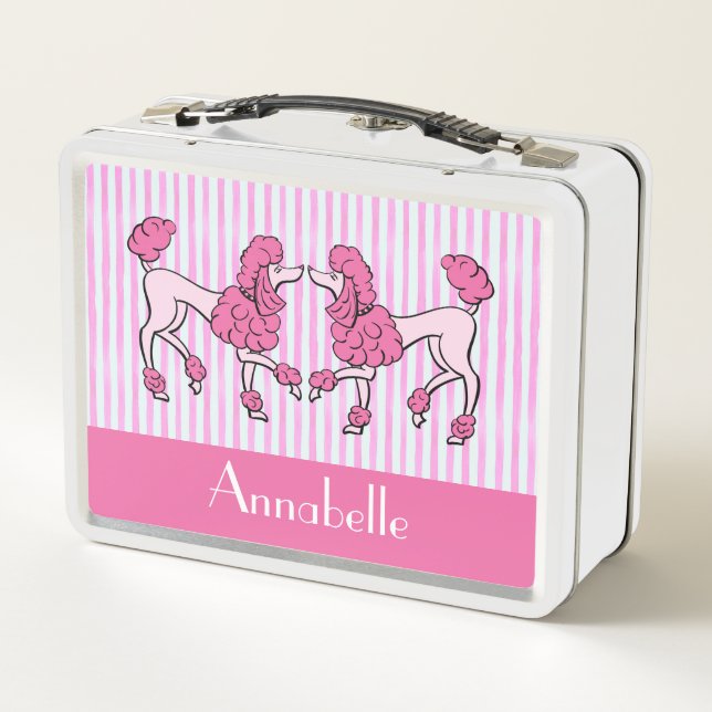 Lunch Box Boîte à lunch pour caniche rose (Dos)