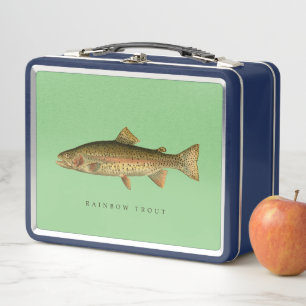 Lunch Box Boîte à lunch vintage Rainbow Trout