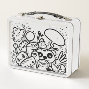 LUNCH BOX BOÎTE À REPAS MONSTRE HEUREUX