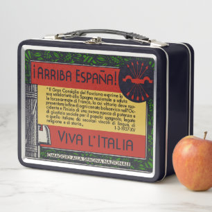 LUNCH BOX BOÎTE DE DÉJEUNER EN MÉTAL OMAGGIO ALLA SPAGNA