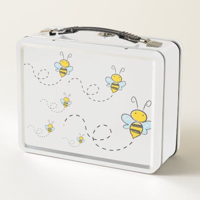 Lunch Box Boîte de lunch « de Bee contents " (Dos)
