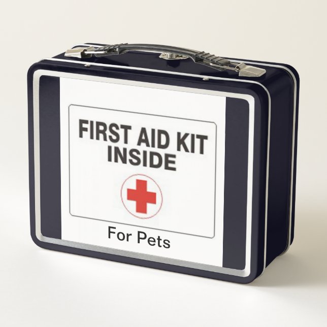 Lunch Box Boîte de premiers soins pour animaux de compagnie (Dos)