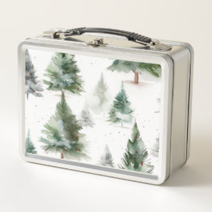 Lunch Box Boîte de rangement alimentaire Festif Fir Tree