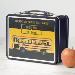 Lunch Box Boite de repas en métal pour chauffeur de bus sco