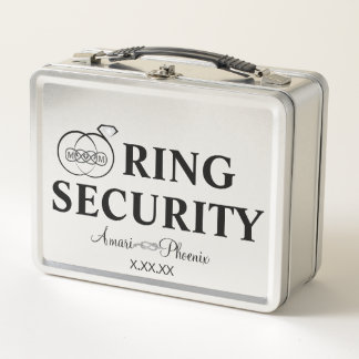 Lunch Box Boîte de sécurité du porteur de bague