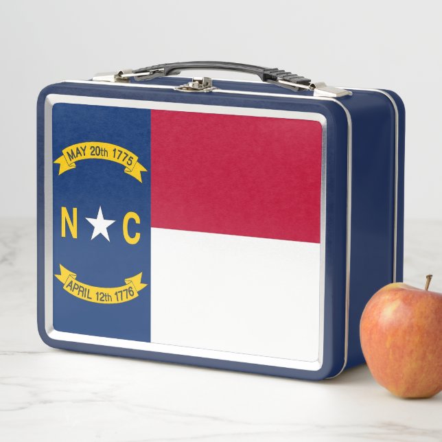 Lunch Box Boîtier en métal inoxydable avec drapeau de Caroli (En situation)