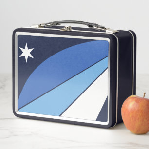 Lunch Box Boîtier en métal inoxydable avec drapeau de Columb