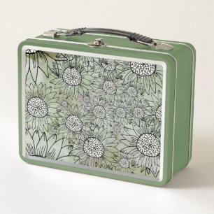 Lunch Box Bombe À Fleur En Vert Feuille