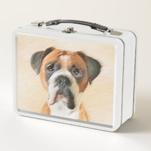 Lunch Box Boxer Dog Peinture Non Décroché Art animal origina
