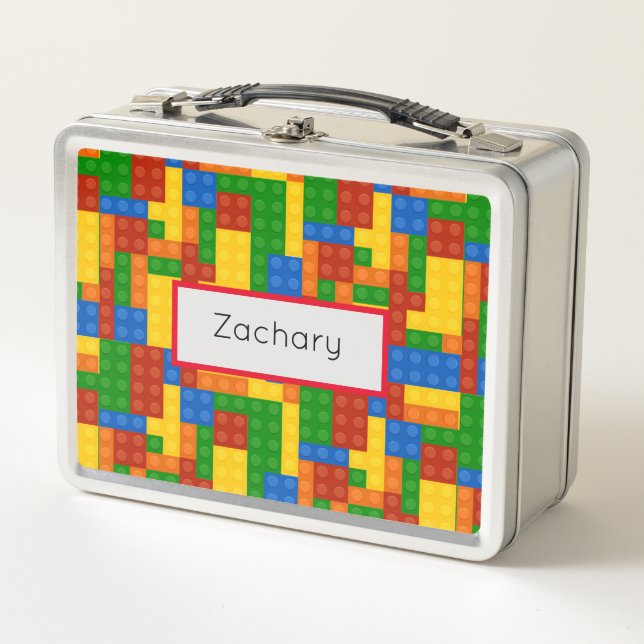 Lunch Box Briques de construction colorées Enfants (Devant)