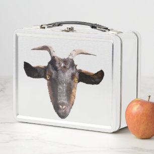 Lunch Box - Brown/Black Goat