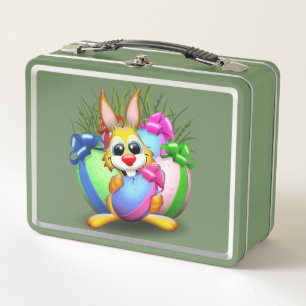 Lunch Box Bunny de Pâques drôle et caractère mignon Biting u