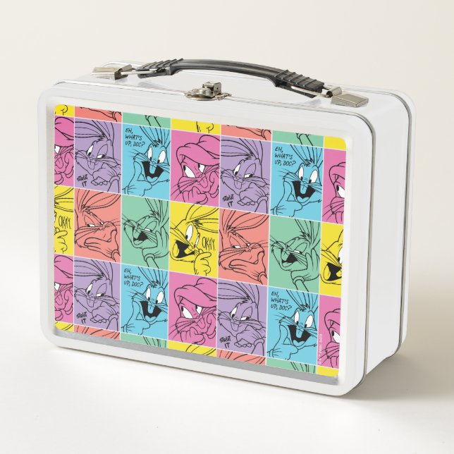 Lunch Box BUNNY™ - Expressions de blocs de couleur (Devant)