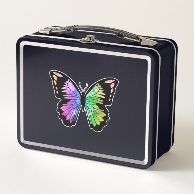 Lunch Box Butterfly in Rainbow Colours (Devant)
