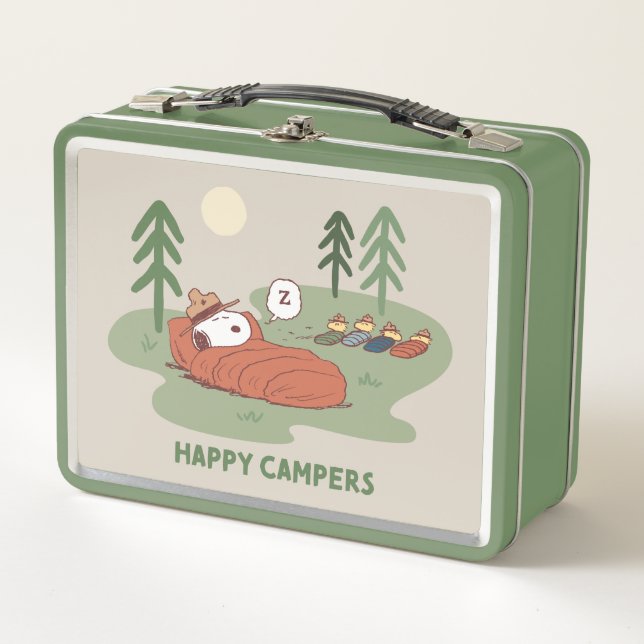 Lunch Box cacahuètes | Campeurs de couchage Snoopy & Woodsto (Devant)