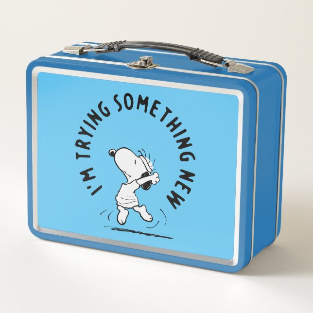 Lunch Box cacahuètes | Snoopy Essayer Quelque Chose De Nouve (Devant)