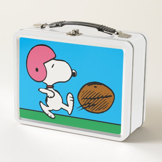 Lunch Box cacahuètes | Snoopy Football Kicker (Devant)