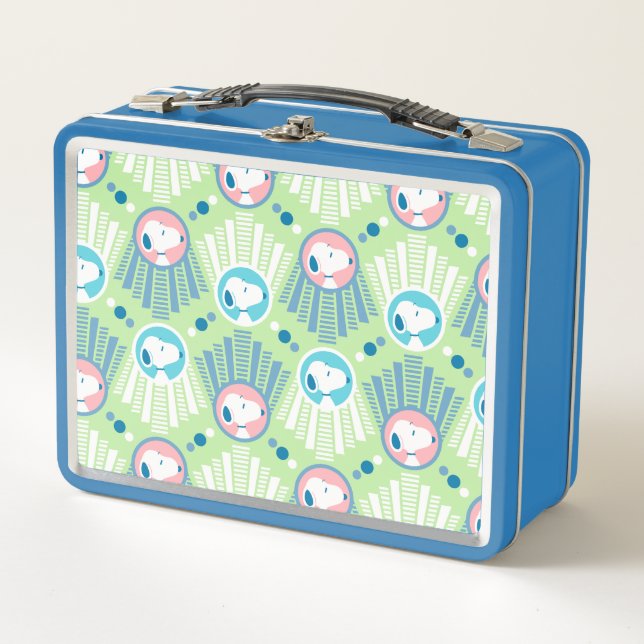 Lunch Box cacahuètes | Snoopy Mint Green Deco Dreams Motif (Devant)