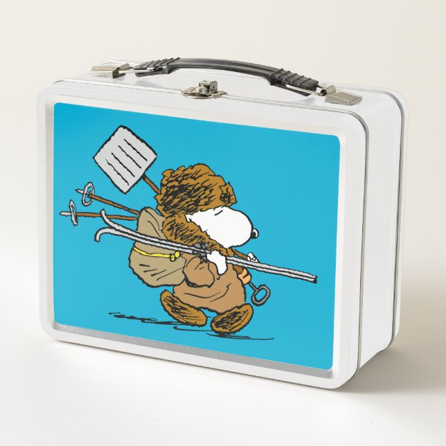 Lunch Box cacahuètes | Snoopy Snow Warrior (Devant)