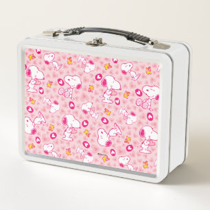 Lunch Box cacahuètes   Snoopy & Woodstock Motif de coeur