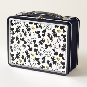 Lunch Box cacahuètes   Snoopy & Woodstock Shadow Motif