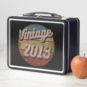 LUNCH BOX CADEAU D'ANNIVERSAIRE HOMME FEMME VINTAGE 2013
