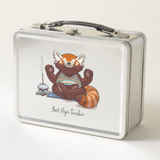 Lunch Box Cadeau Meilleur Professeur de Yoga avec Art de Pan