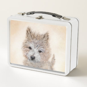 Lunch Box Cairn Terrier Peinture Chiot - Art Chien original