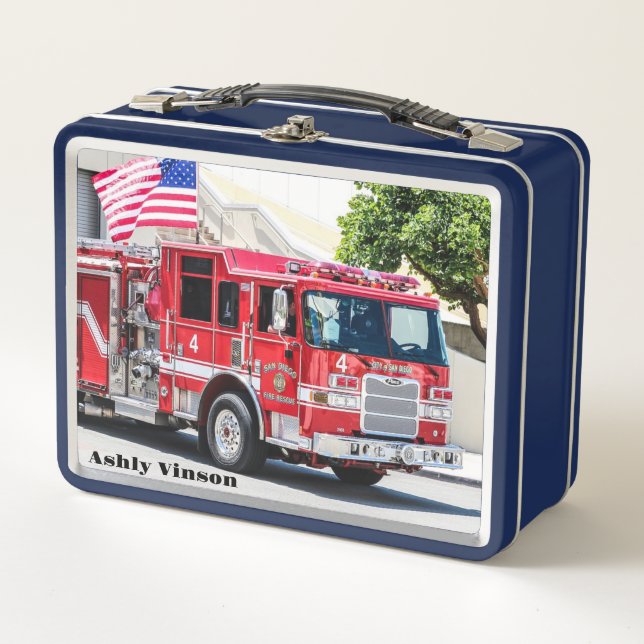 Lunch Box Camion d'incendie (Devant)