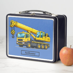 Lunch Box Camion Grue de Chantier Enfants