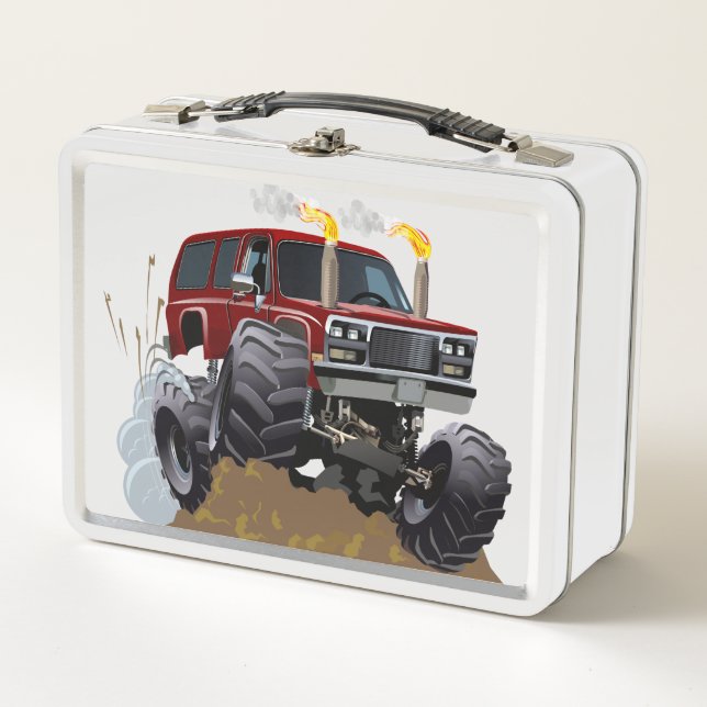 Lunch Box Camion monstre de dessin animé (Devant)