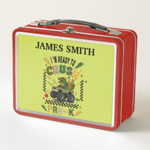 Lunch Box Camion Monstre Dinosaure Personnalisé
