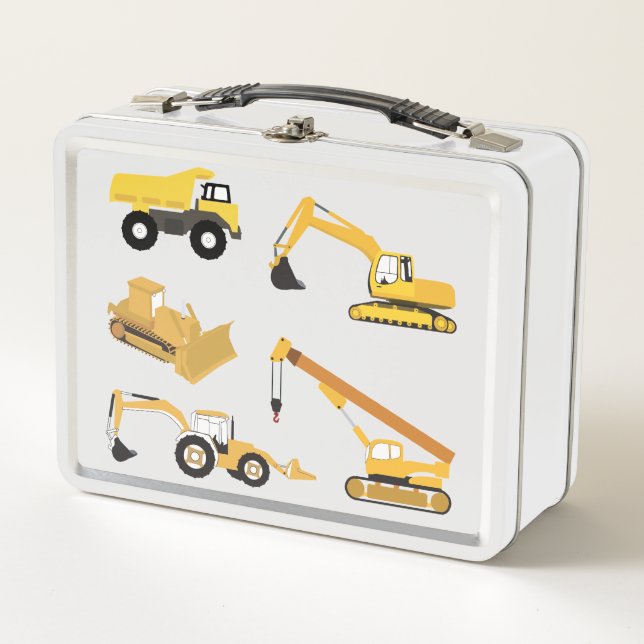 Lunch Box Camions de construction (Devant)