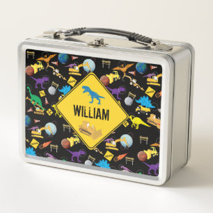 Lunch Box Camions de construction Astronaut Dinosaures dans 