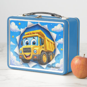 Lunch Box Camions de construction de dessins animés mignons 