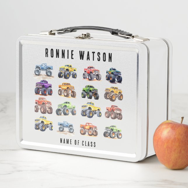 Lunch Box Camions Monster pour enfants modernes (En situation)