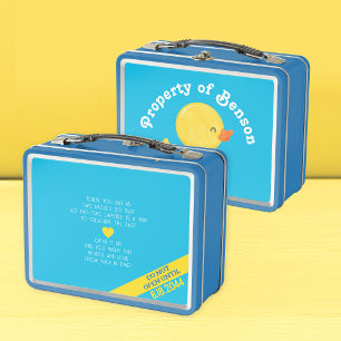 Lunch Box Canard en caoutchouc premier anniversaire heure Ca