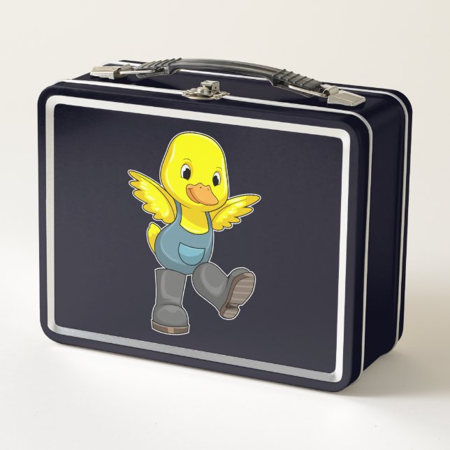 Lunch Box Canard en fermier avec des bottes (Devant)